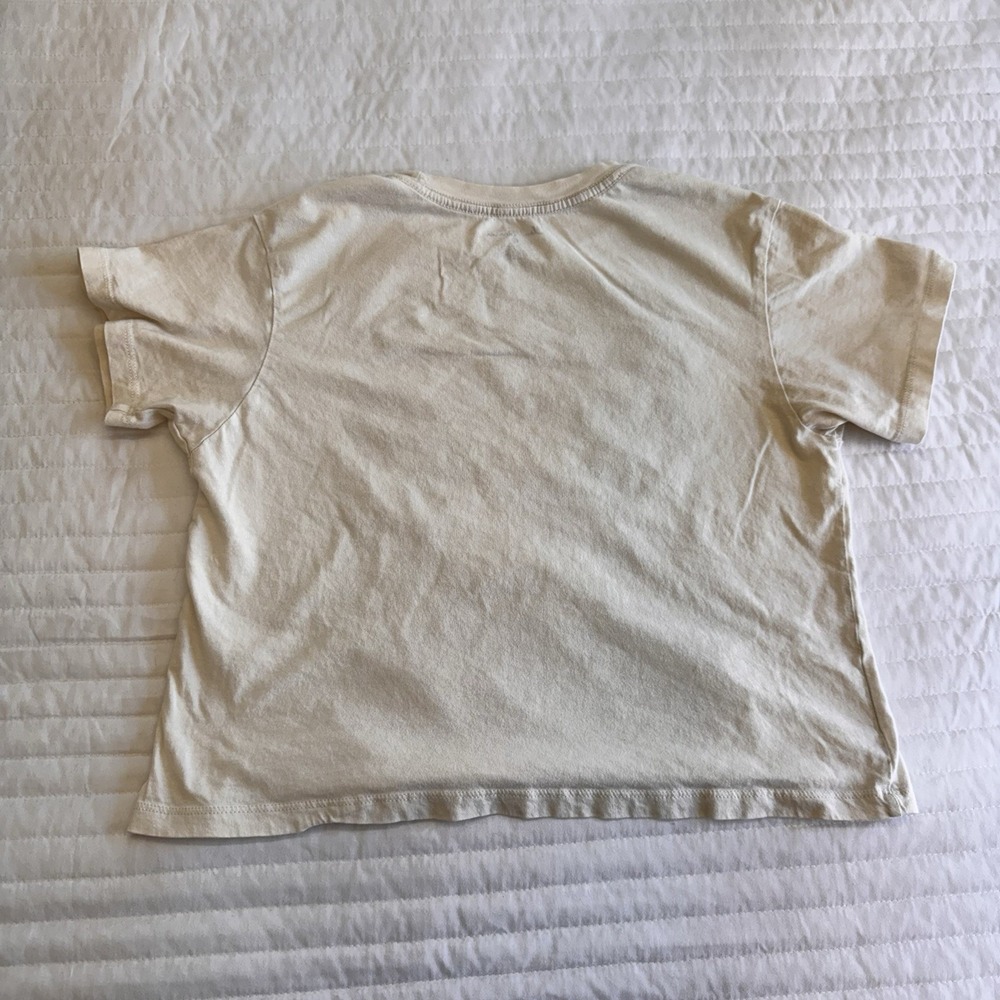 Cloud Dancer Womens Cream T-Shirt Grateful Graphic Print Cotton Size M Boho - Picture 2 of 5
